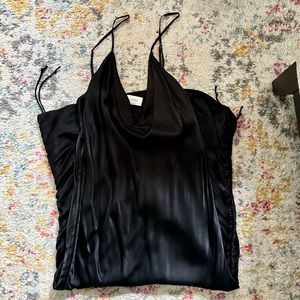 Black Wilfred Ruched Dress - ARITZIA